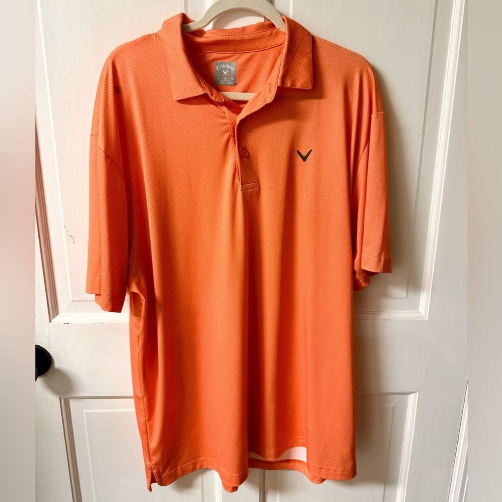 Callaway Vibrant Orange Polo Shirt for Men